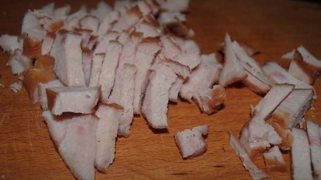 жульен с копченой индейкой