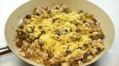 жульен с курицей и лисичками