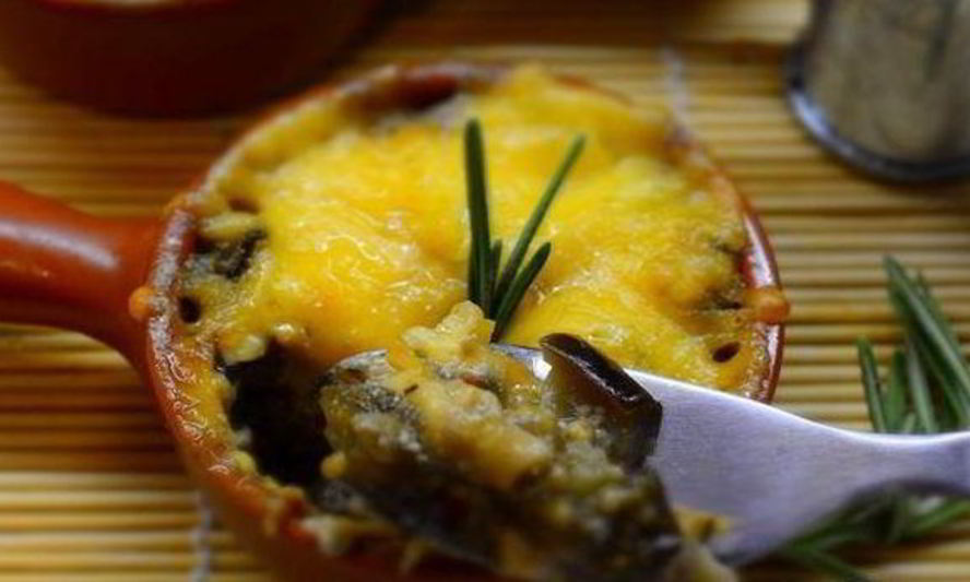 Рецепт жульена с вешенками и баклажанами